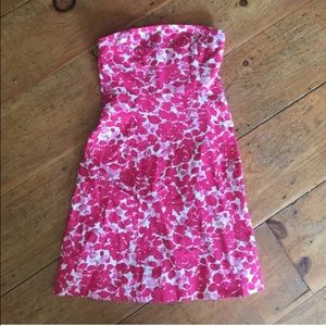 J. Crew size 4 pink flower summer dress!