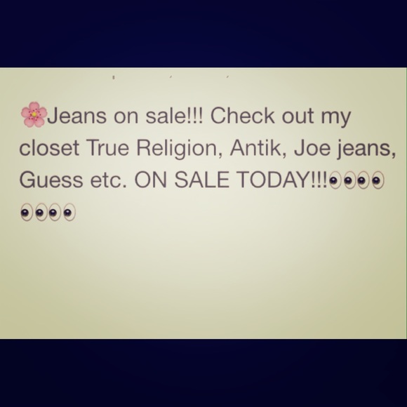 Jeans on sale!!! Will negotiate use offer button!!