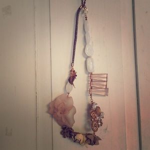 Mixed media necklace