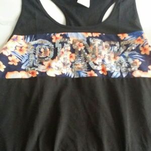 PINK INDIGO FLORAL RACER BACK