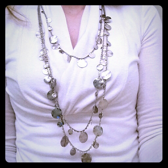 Arden B layered necklace in silver