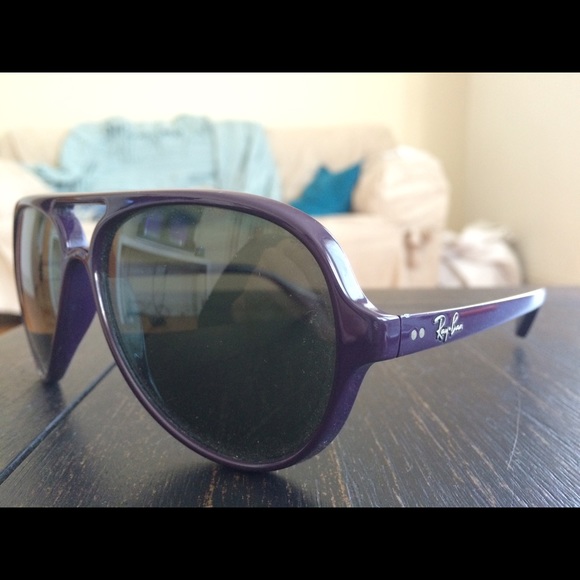 Ray Ban RB4125 Cats Sunglasses Purple Frame