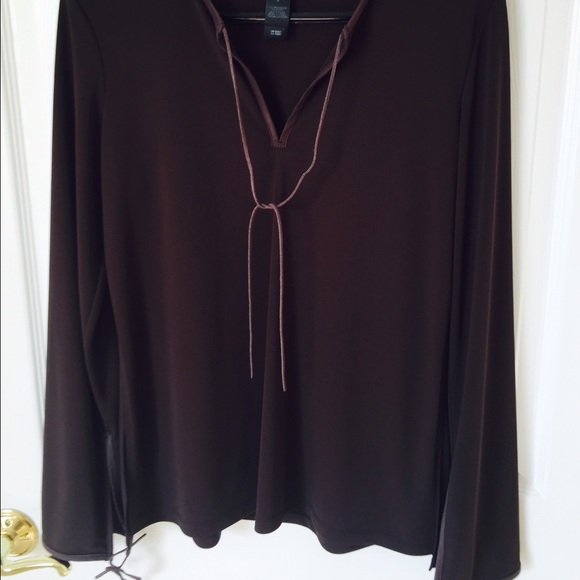 Dark grey boho blouse