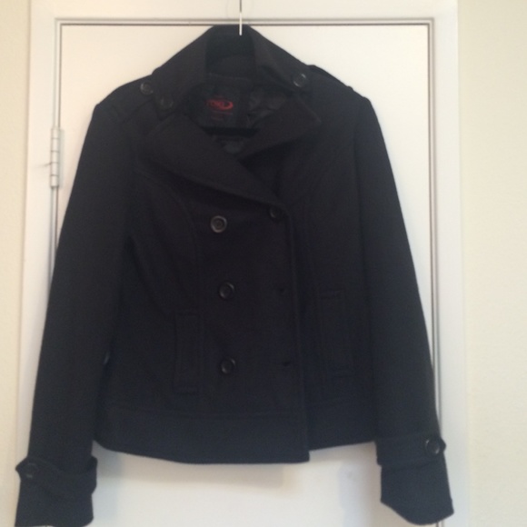 Black Pea Coat size medium