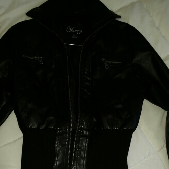 Black Faux Leather Jacket - Picture 4 of 4