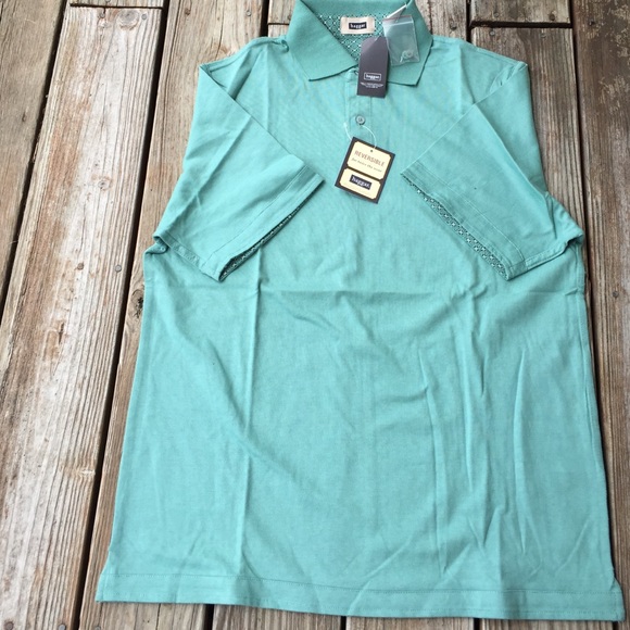 NWT Haggar men's reversible polo shirt