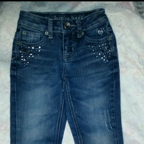 SOLD IN BUNDLE....Justice ..size 7 slim - Picture 1 of 4