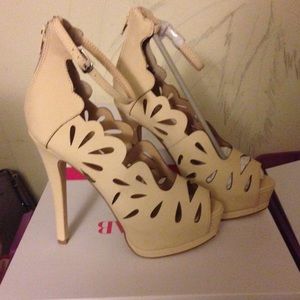 Nude color stilettos