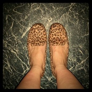 Leopard print flats.