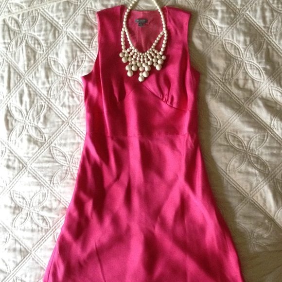 Ann Taylor Pink Silk Dress
