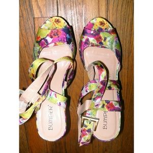 Beautiful Floral Wedges