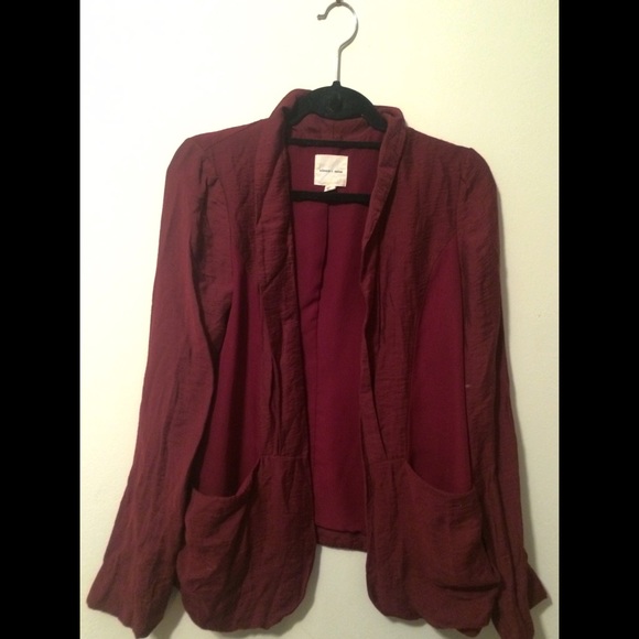 Urban Outfitters maroon light-weight blazer