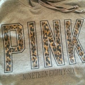 Vs pink hooded sweatshirt