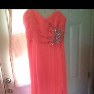 Florecent Pink/orange ,long ,can fit like a 22, st