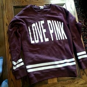 Vs pink crew neck