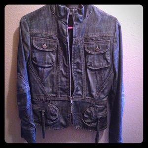 Banana republic denim zip jacket size small