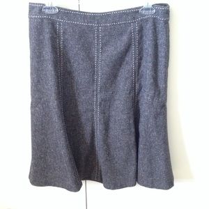 Grey White House-Black Market Skirt