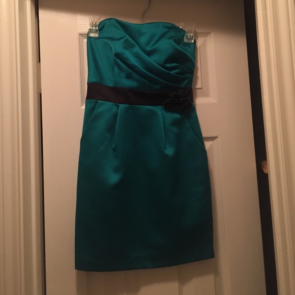 Emerald green dress