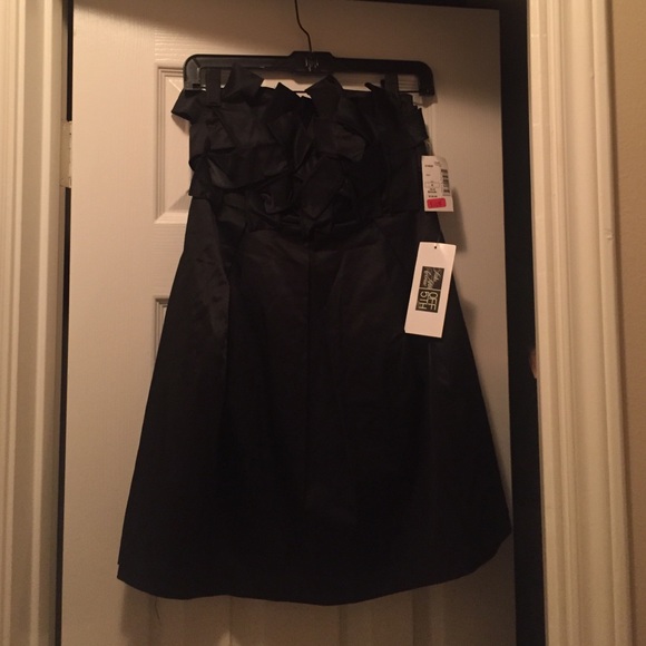 Black cocktail evening dress