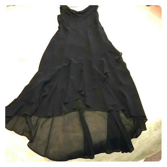 Sandra Darren black evening dress