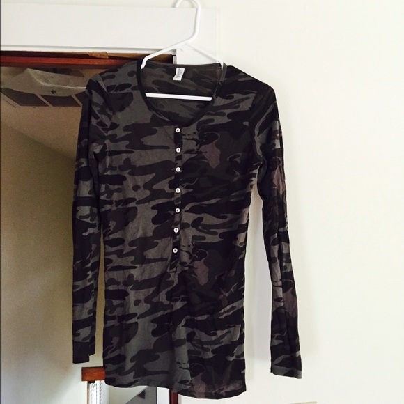 A camouflage inspired shirt for ladies