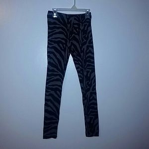 Zebra print leggings