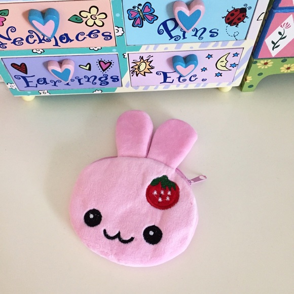 New!🐰Bunny Rabbit Coin Purse Bag Soft Cute Kawaii