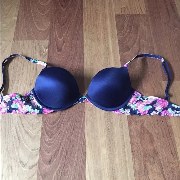 Victoria's Secret PINK Navy Push-up Bra, 34C
