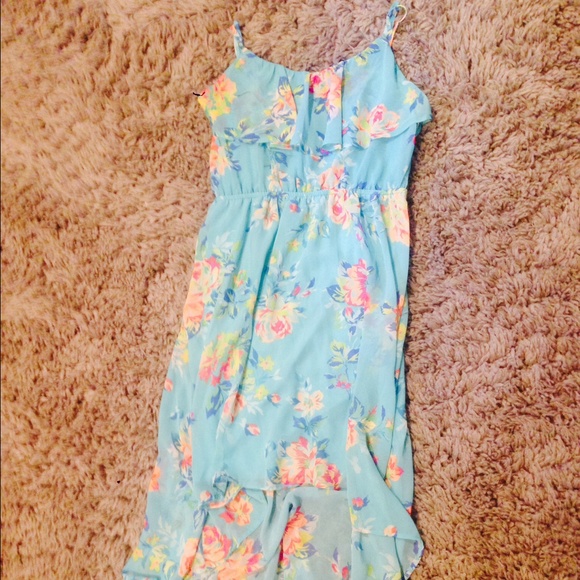 Blue dress with flowers from Jc Penny.
