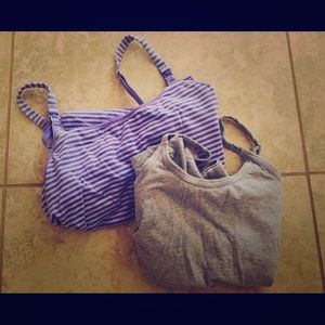 2 nursing tank tops.