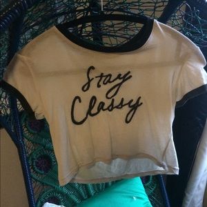 Brandy Melville crop tee