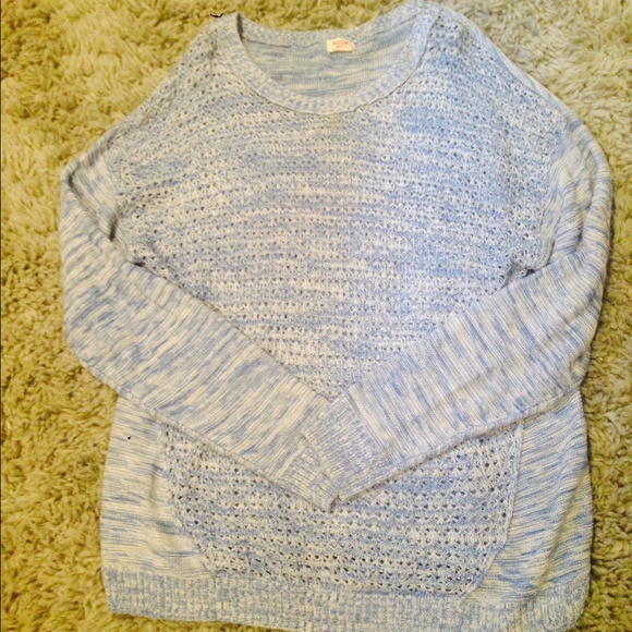 Blue and white sweater from target.