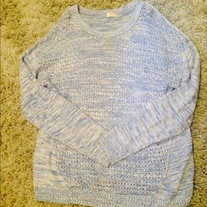 Blue and white sweater from target.