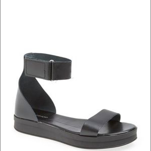 Topshop Leather Flatform Sandal