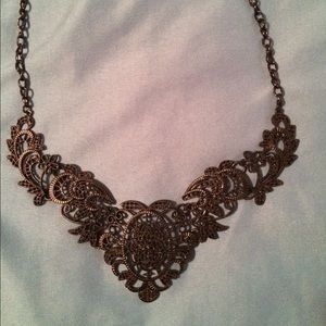 Victorian style black necklace.