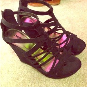 Black Charlotte Russe wedges