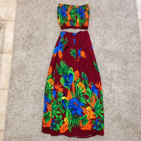 hawaiian tube top dresses