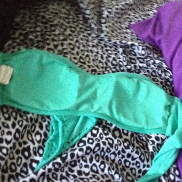 Blue bathing suite top - Picture 3 of 4