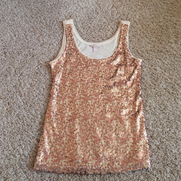 Banana Republic sequin tank, Medium