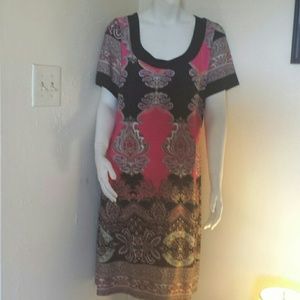 Striking paisley dress