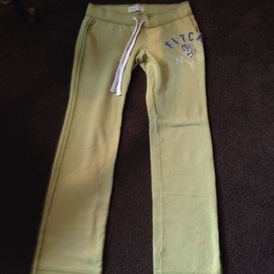 A&F green sweatpants