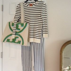 Authentic Tory Burch outfit with tote