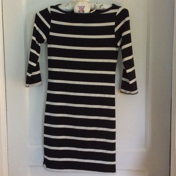 Long sleeve striped dress