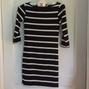 Long sleeve striped dress