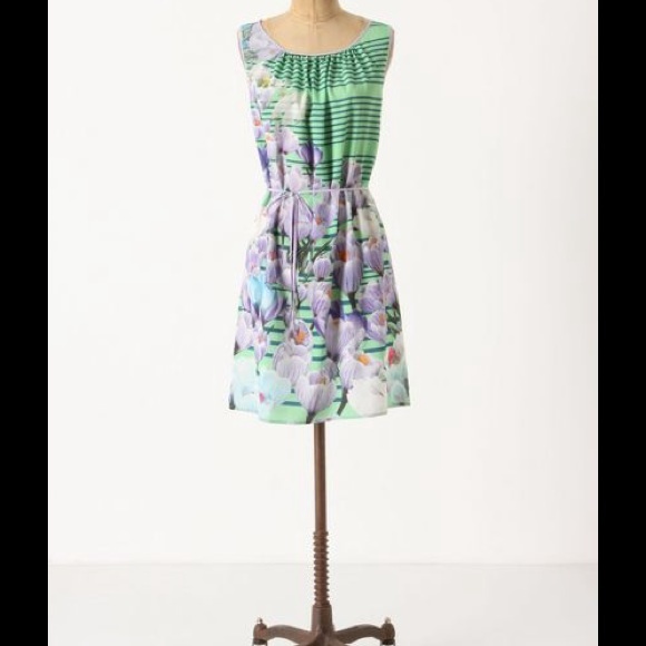 Anthropologie Floral Yonina Mini Dress