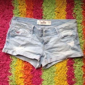 Blue jean shorts