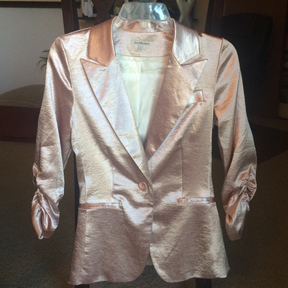 CHARLOTTE RUSSE satin blazer!