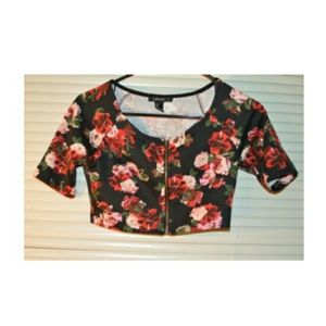***SOLD*** Floral crop top