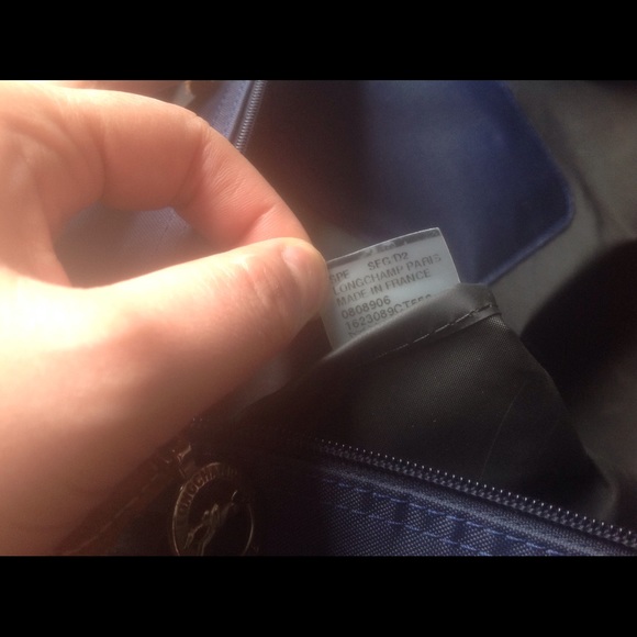 Longchamp short strap navy big size - Picture 2 of 4