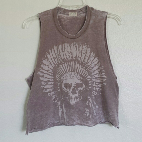 Brandy Melville Tops - Brandy Melville Skull Tank